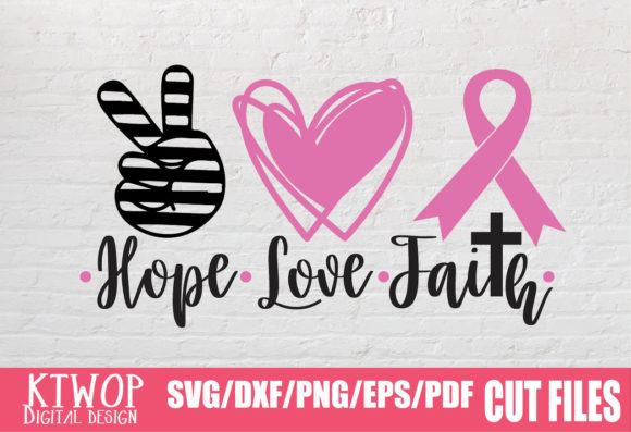 Awareness Breast Cancer Hope Love Faith Design Review