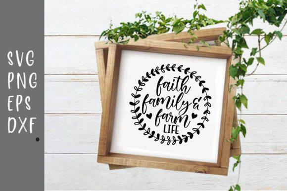 Faith Family and Farm Life: A Heartfelt Embroidery Design