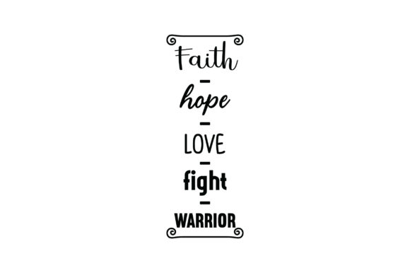 Faith - Hope - Love - Fight - Warrior Embroidery Design Review