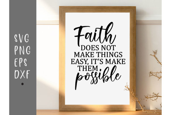 Review of Faith Does Not Make Things Easy ... Embroidery Design