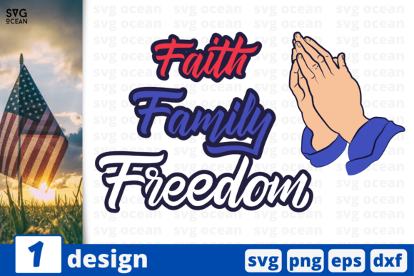 Review of Faith Family Freedom Embroidery Design